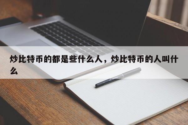 炒比特币的都是些什么人，炒比特币的人叫什么-第1张图片-易算准